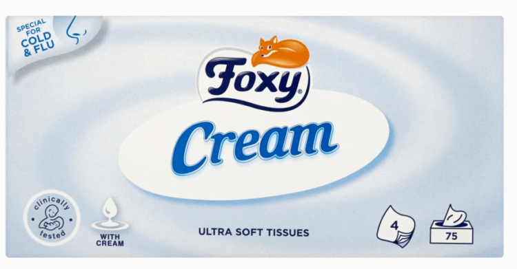 FOXY Chusteczki kosmetyczne Cream 